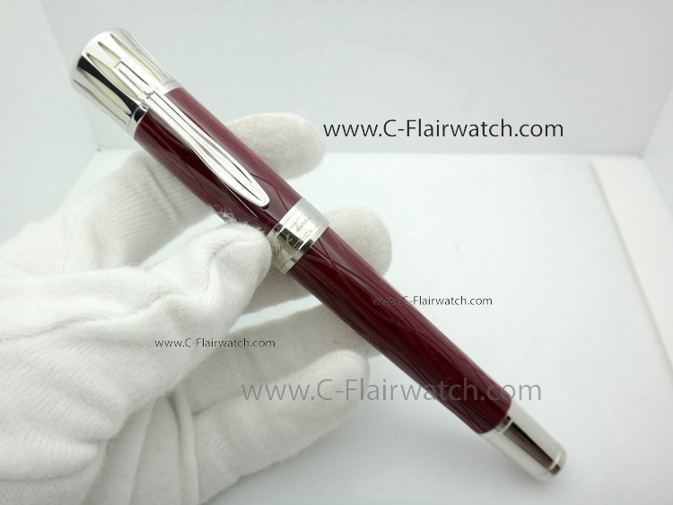 Copy Mont Blanc Mark Twain Rollerball Pen Red Barrel For Gift